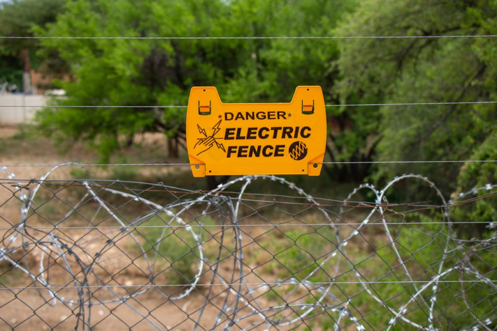 Electric fence installation
