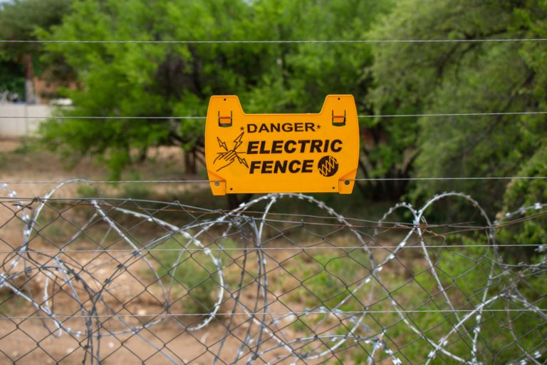 Electric fence installation